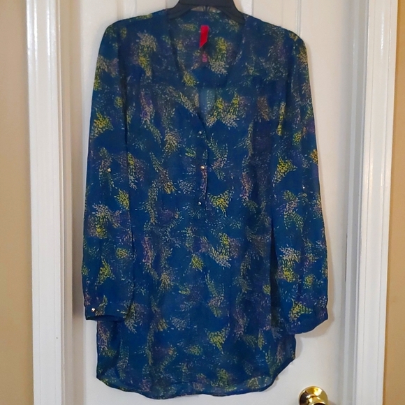 Pure Energy Tops - Multi-colored‎ Sheer Tunic